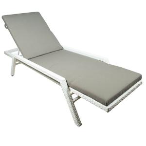 Шезлонг с матрасом E1001 (серо-коричневый) Бриз распродажа