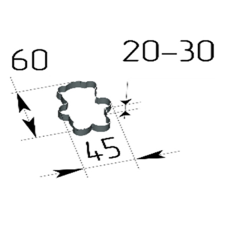 Кондитерская форма Мишка